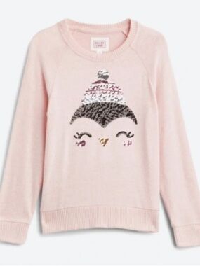 Bailey Lane Girls Sequin Penguin Sweater — M(8/10)